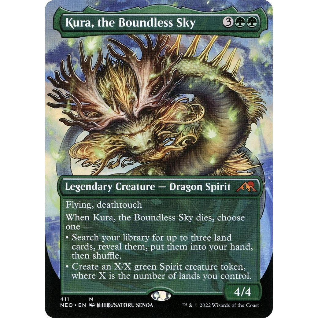 Image for Kura, the Boundless Sky (Borderless) (411) (NEO) - Magic: The Gathering