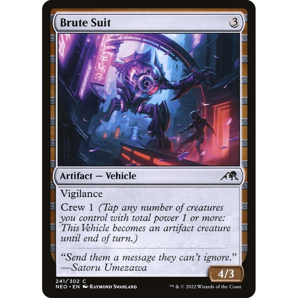 Image for Brute Suit (241) (NEO) - Magic: The Gathering