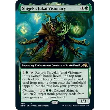Image for Shigeki, Jukai Visionary (Extended Art) (480) (NEO) - Magic: The Gathering