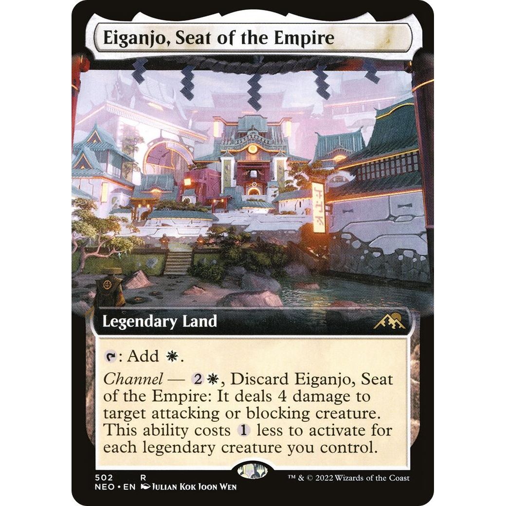 Image for Eiganjo, Seat of the Empire (Extended Art) (502) (NEO) - Magic: The Gathering