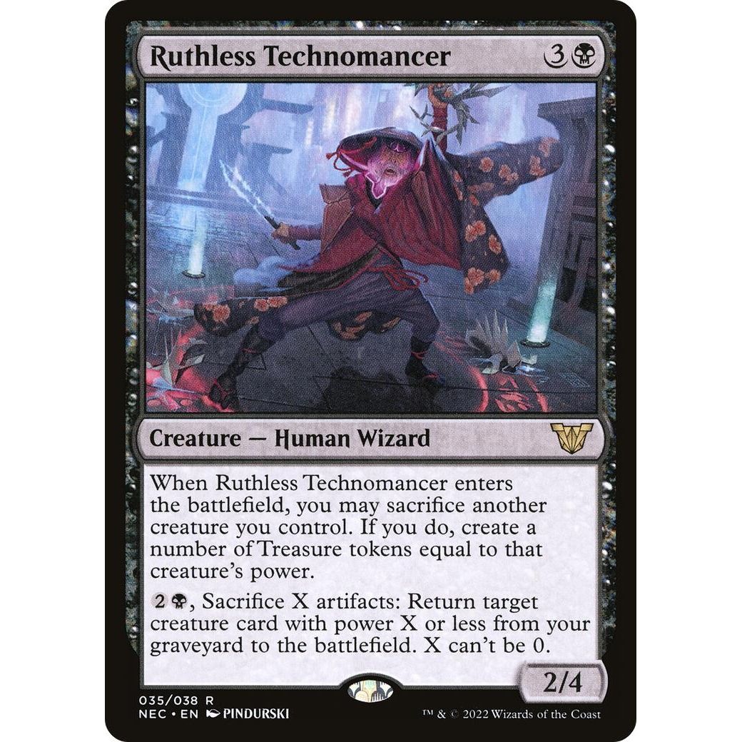 Image for Ruthless Technomancer (35) (NEC) - Magic: The Gathering