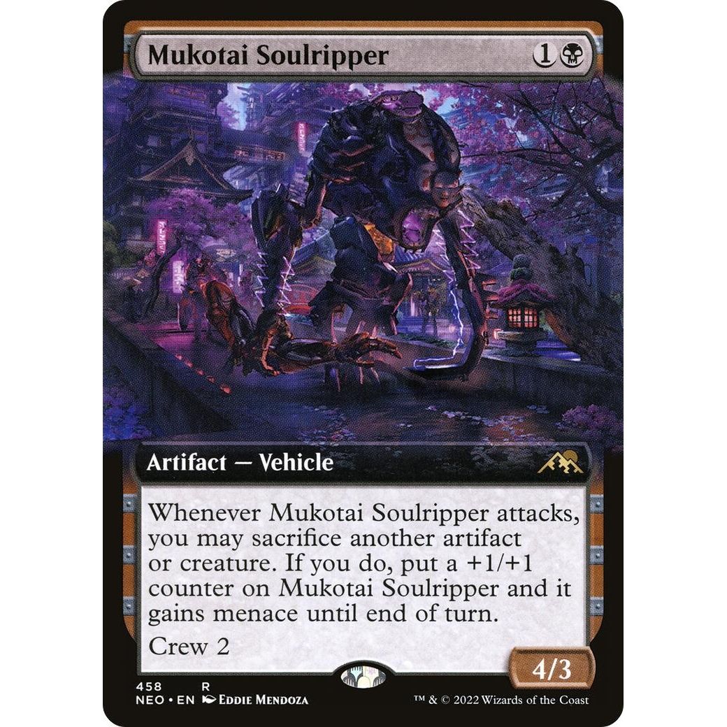 Image for Mukotai Soulripper (Extended Art) (458) (NEO) - Magic: The Gathering