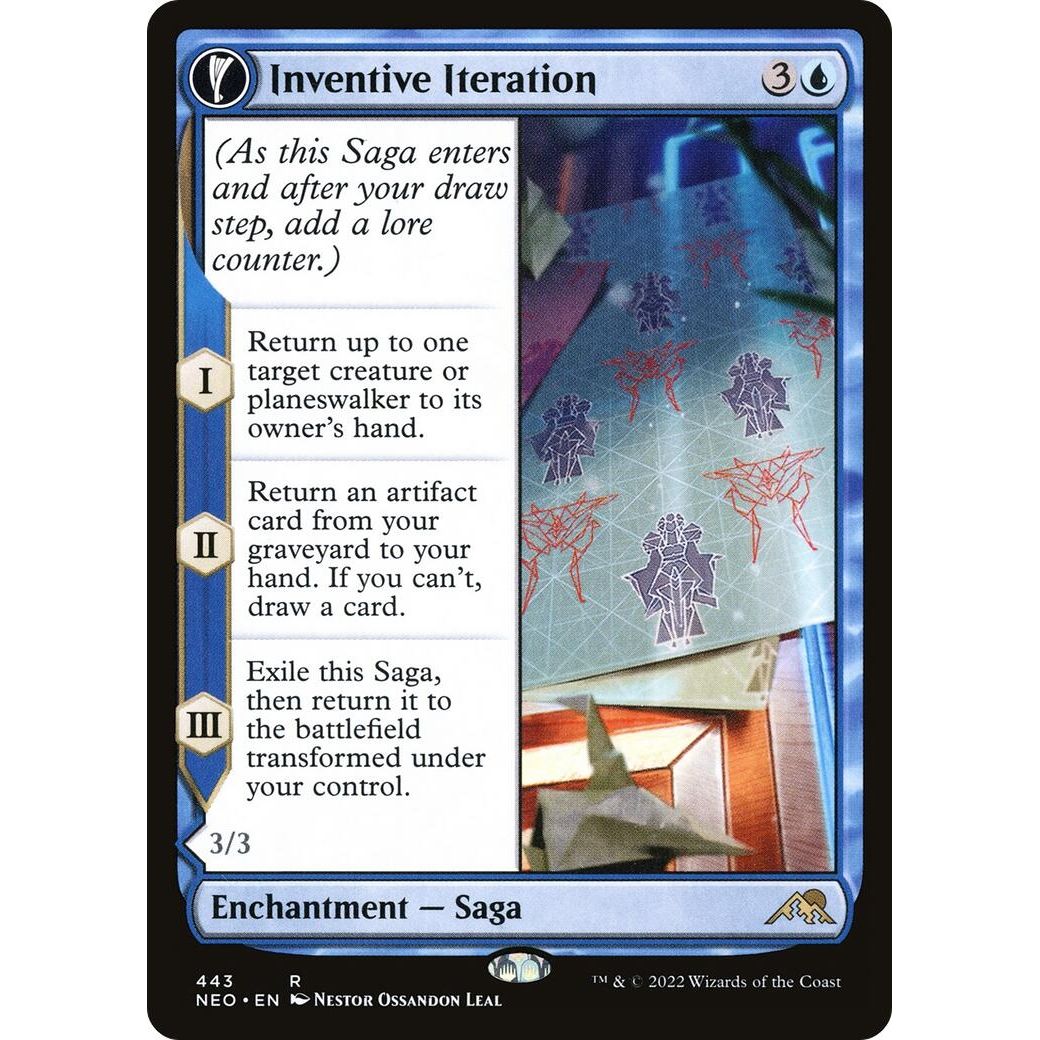 Image for Inventive Iteration (Extended Art) (443) (NEO) - Magic: The Gathering