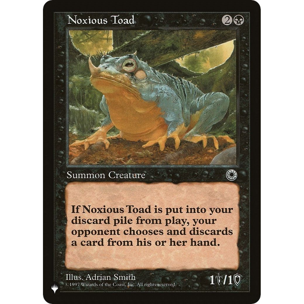 Image for Noxious Toad (LIST) - Magic: The Gathering