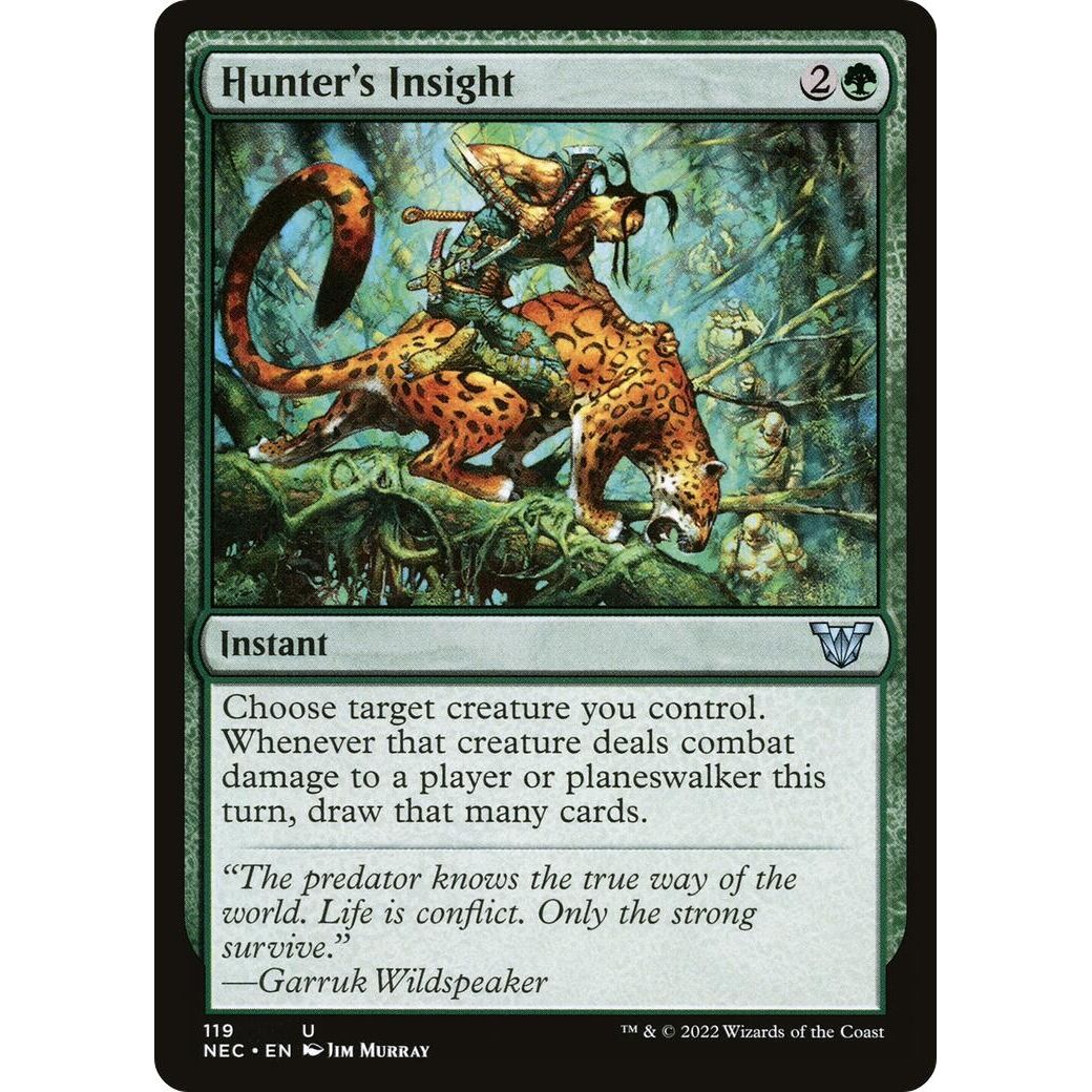 Image for Hunter's Insight (119) (NEC) - Magic: The Gathering