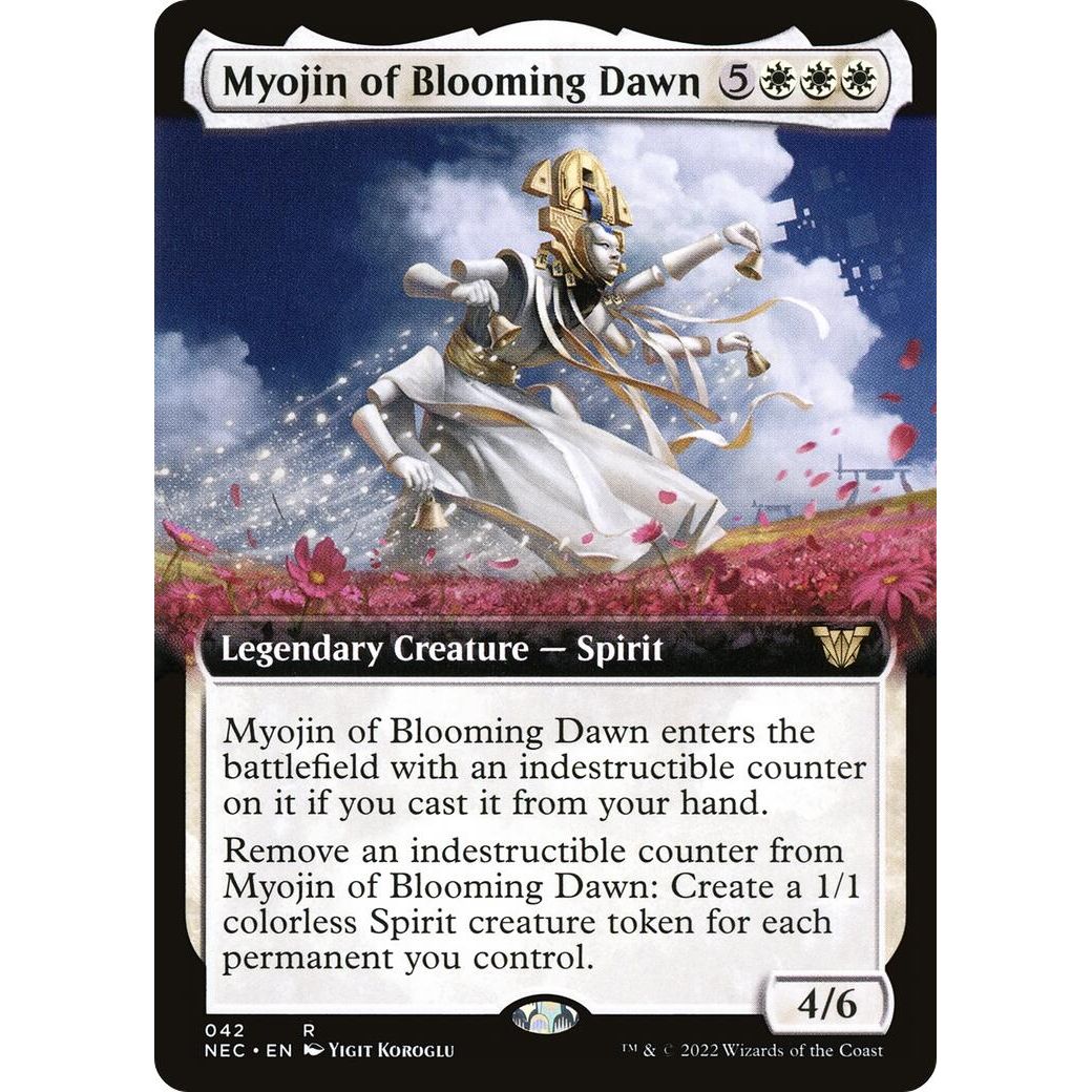 Image for Myojin of Blooming Dawn (Extended Art) (42) (NEC) - Magic: The Gathering