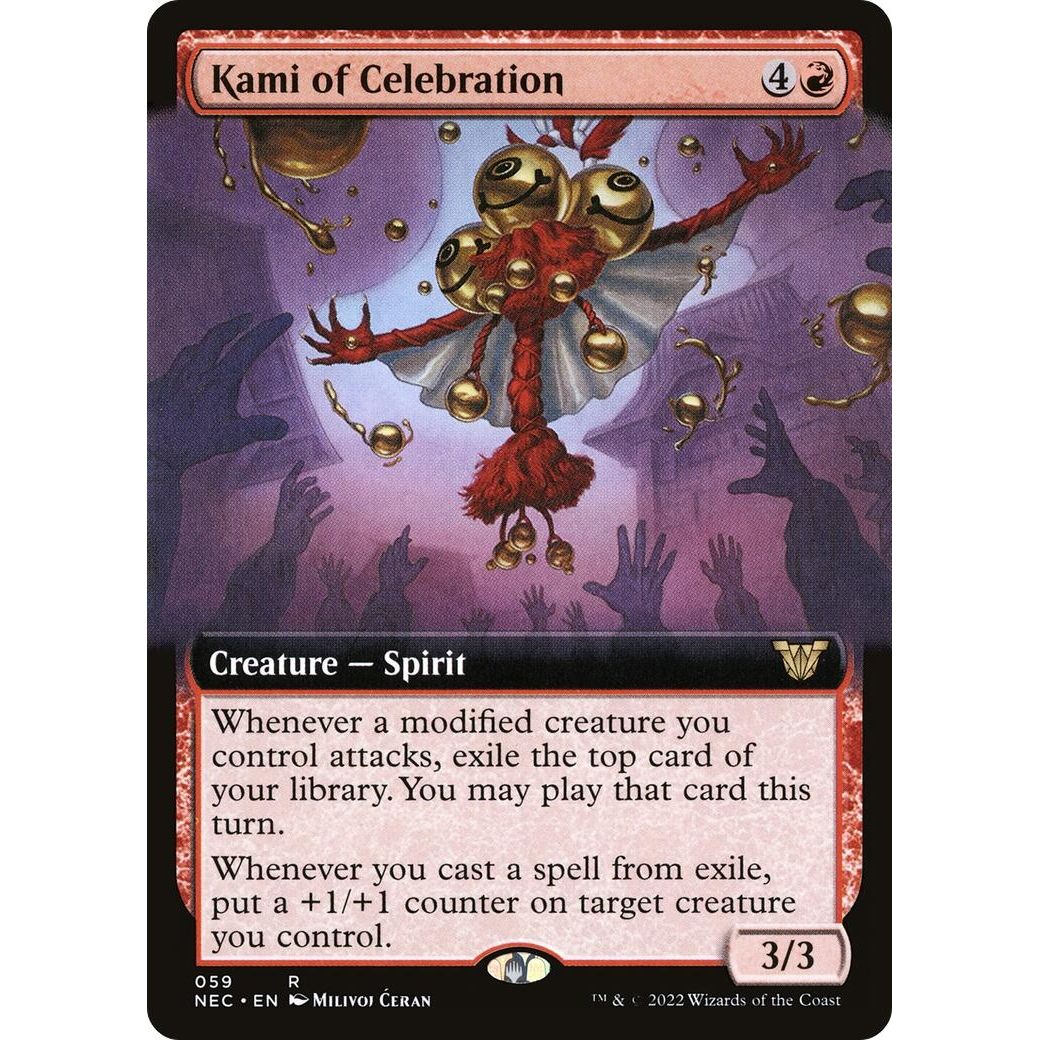 Image for Kami of Celebration (Extended Art) (59) (NEC) - Magic: The Gathering