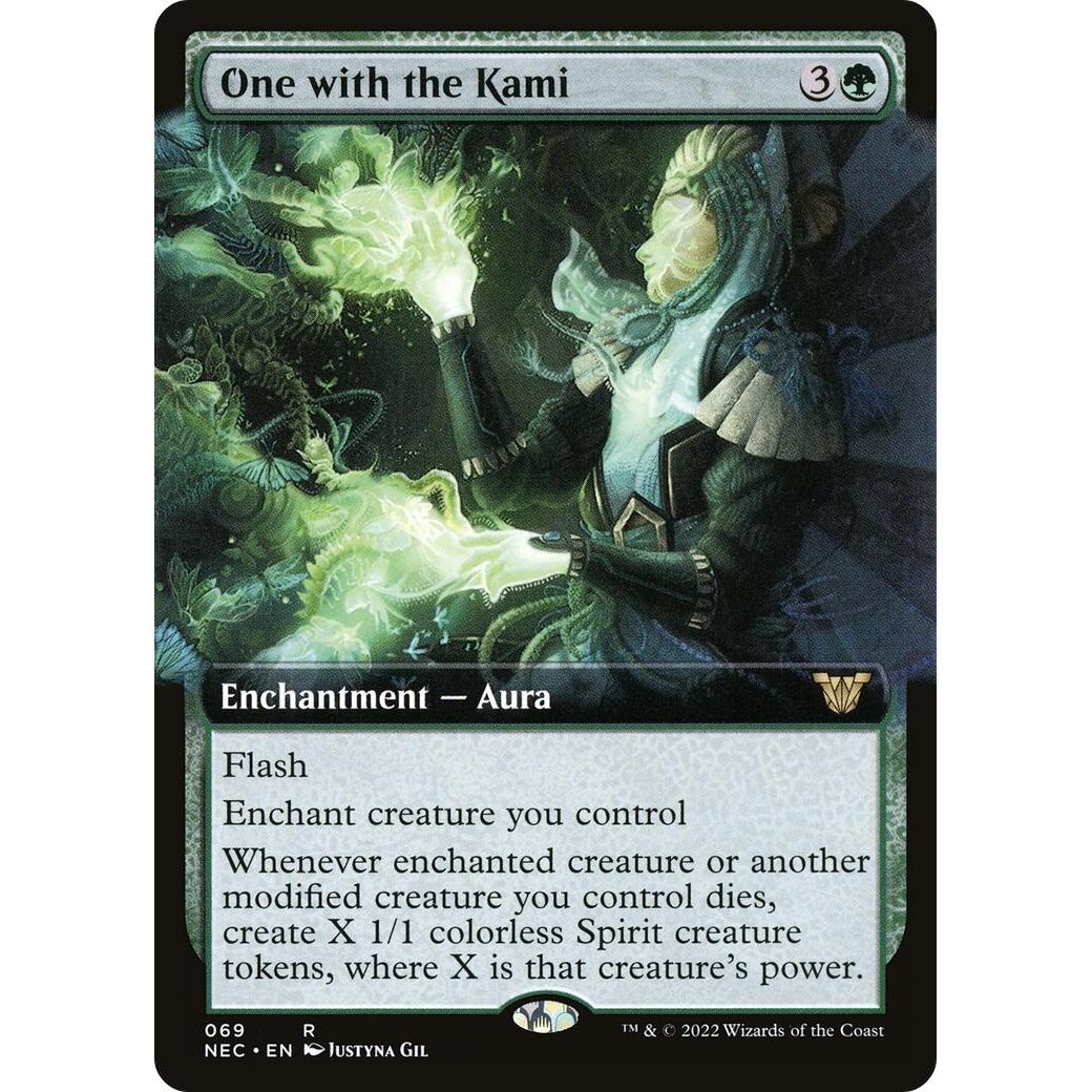 Image for One with the Kami (Extended Art) (69) (NEC) - Magic: The Gathering