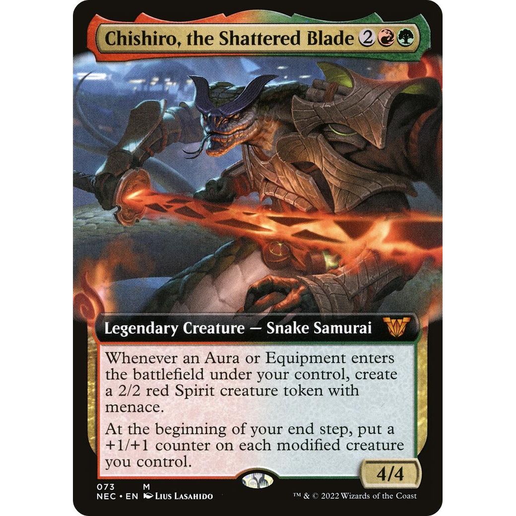 Image for Chishiro, the Shattered Blade (Extended Art) (73) (NEC) - Magic: The Gathering