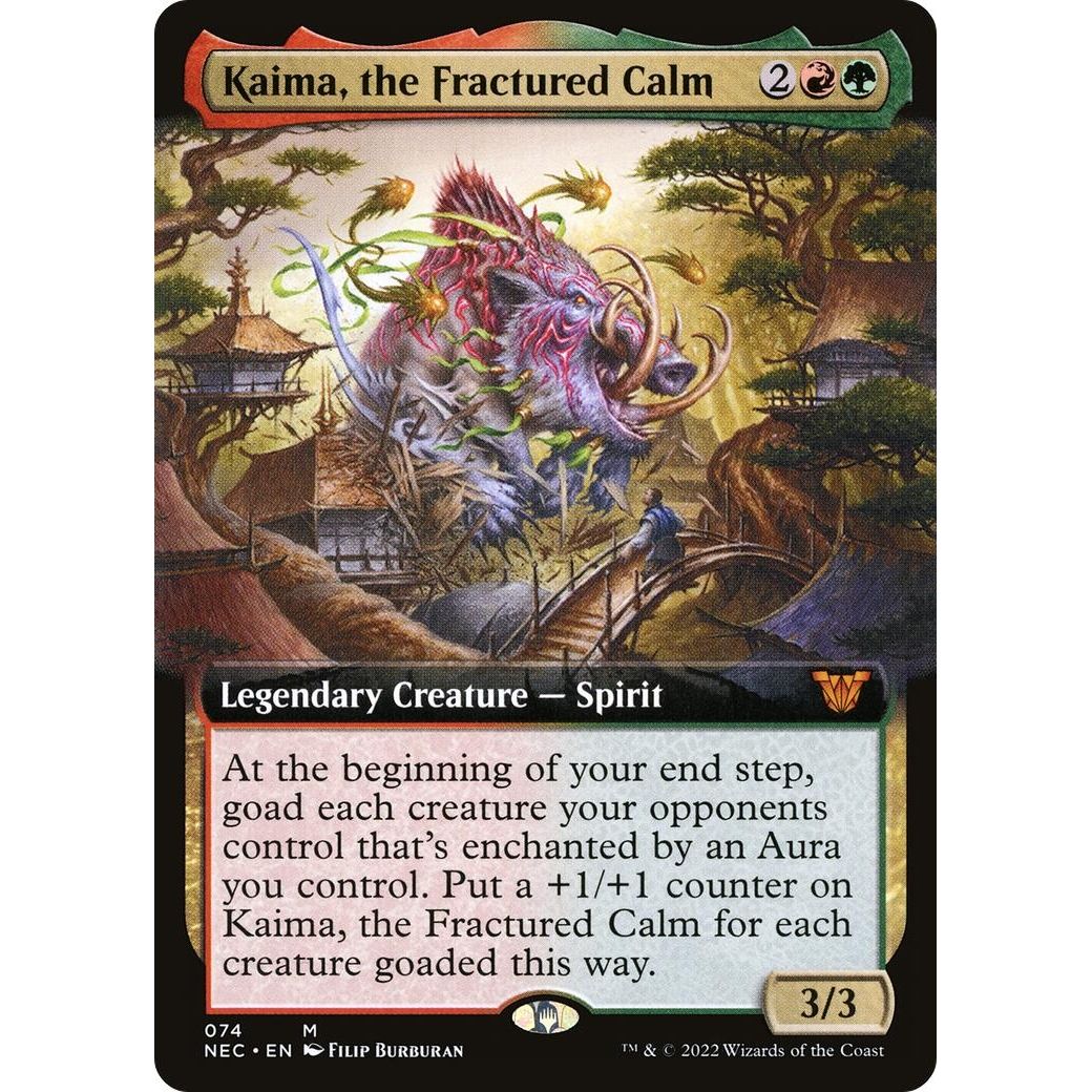 Image for Kaima, the Fractured Calm (Extended Art) (74) (NEC) - Magic: The Gathering