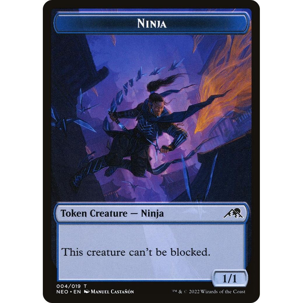 Image for Ninja Token (4) (NEO) - Magic: The Gathering