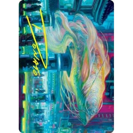 Image for Skyswimmer Koi Art Card (Gold-Stamped Signature) (3) (ASNEO) - Magic: The Gathering