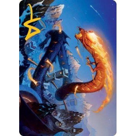 Image for Atsushi, the Blazing Sky Art Card (10/81) (Gold-Stamped Signature) (10) (ASNEO) - Magic: The Gathering