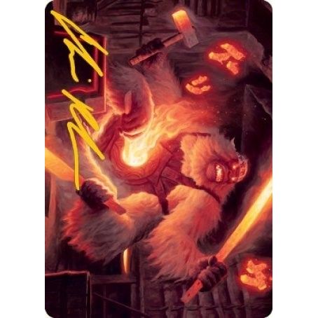 Image for Kami of Industry Art Card (Gold-Stamped Signature) (17) (ASNEO) - Magic: The Gathering