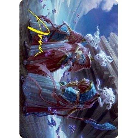 Image for Guardians of Oboro Art Card (Gold-Stamped Signature) (30) (ASNEO) - Magic: The Gathering