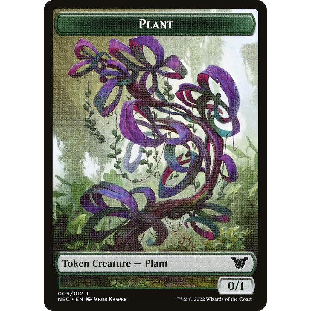 Image for Plant // Treasure Double-Sided Token (9 // 17) (NEC) - Magic: The Gathering
