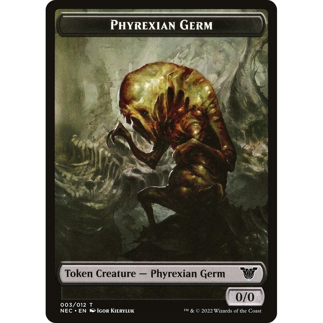 Image for Phyrexian Germ // Spirit (002) Double-Sided Token (3 // 2) (NEC) - Magic: The Gathering