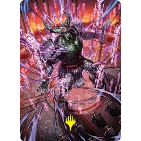 Image for Hidetsugu, Devouring Chaos Art Card (Gold-Stamped Signature) (56) (ASNEO) - Magic: The Gathering