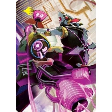Image for Nashi, Moon Sage's Scion Art Card (Gold-Stamped Signature) (59) (ASNEO) - Magic: The Gathering