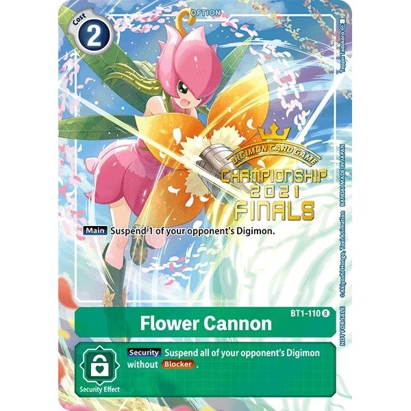 Image for Flower Cannon (2021 Championship Finals Tamer's Evolution Pack) (BT1-110 R) (BT01-03A) - Digimon Card Game