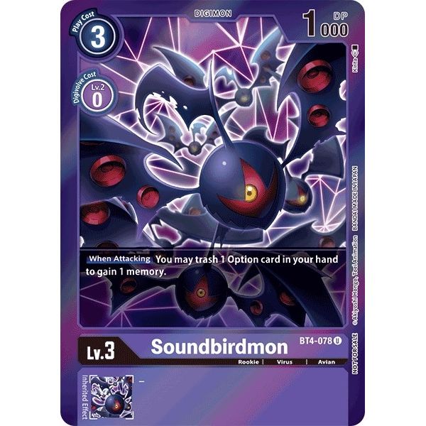 Image for Soundbirdmon (Event Pack 2) (BT4-078 U) (BT04) - Digimon Card Game