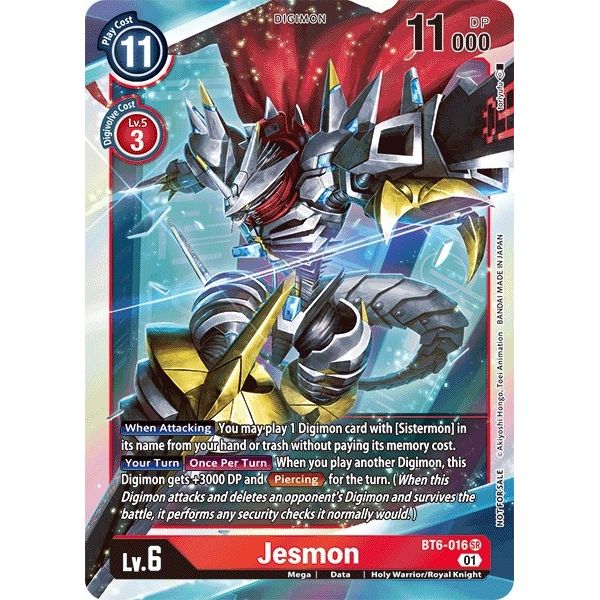 Image for Jesmon (Event Pack 2) (BT6-016 SR) (BT06) - Digimon Card Game