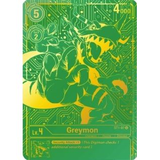 Image for Greymon - ST1-07 (2021 Championship Finals Top 16) (ST1-07 U) (ST-1) - Digimon Card Game