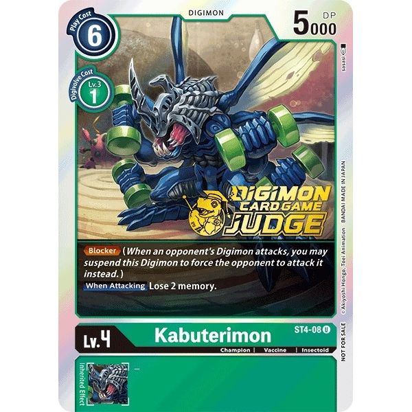 Image for Kabuterimon - ST4-08 (Judge Pack 1) (ST4-08 U) (ST-4) - Digimon Card Game