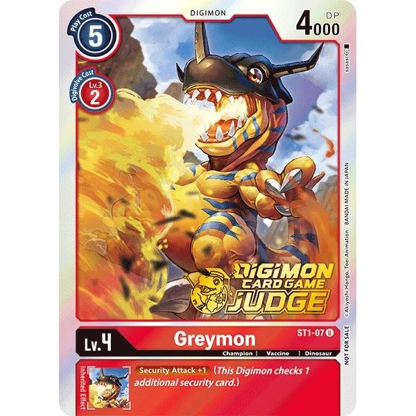 Image for Greymon (Judge Pack 1) (ST1-07 U) (ST-1) - Digimon Card Game