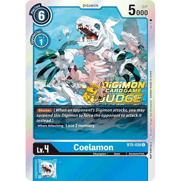 Image for Coelamon (Judge Pack 1) (BT5-026 C) (BT05) - Digimon Card Game