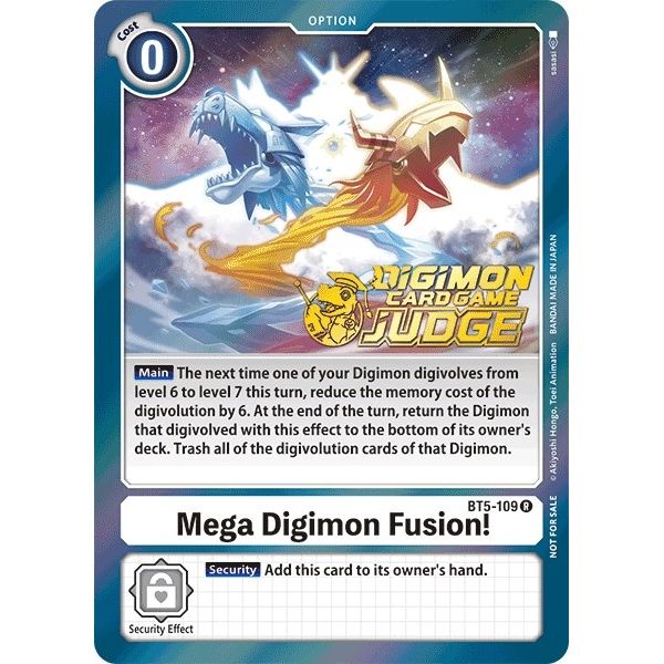 Image for Mega Digimon Fusion! (Judge Pack 1) (BT5-109 R) (BT05) - Digimon Card Game