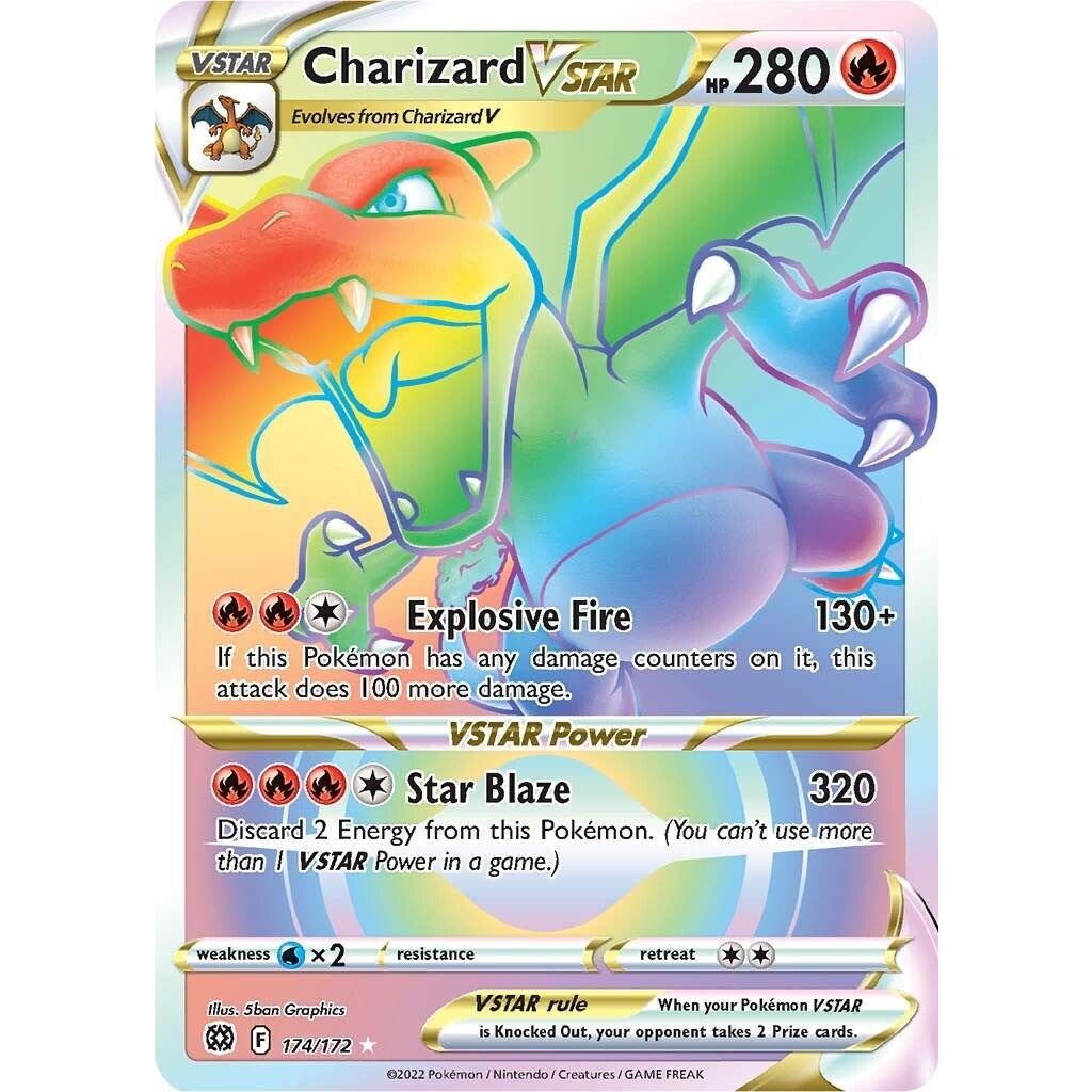 Image for Charizard VSTAR (Secret) (174/172) (SWSH09) - Pokemon