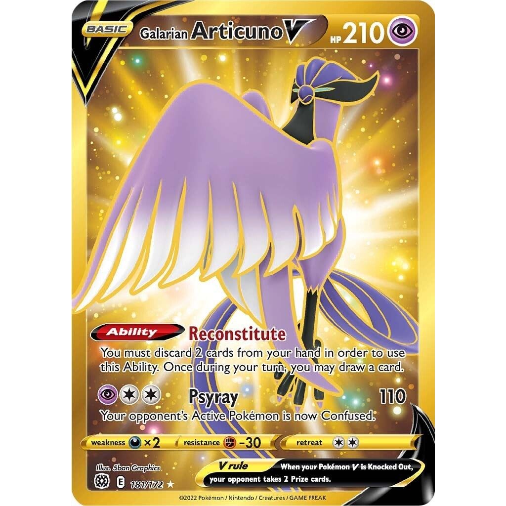 Image for Galarian Articuno V (Secret) (181/172) (SWSH09) - Pokemon
