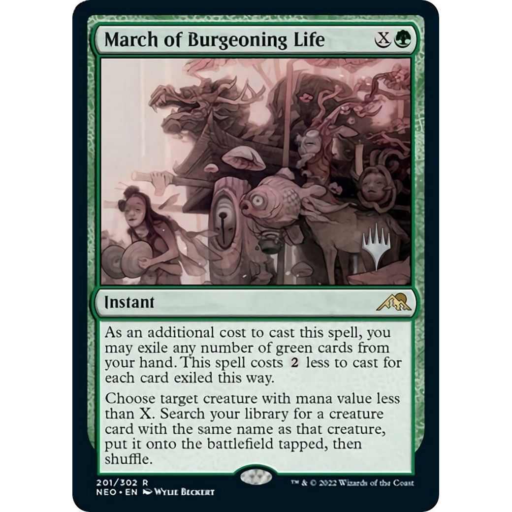 Image for March of Burgeoning Life (201) (PPNEO) - Magic: The Gathering