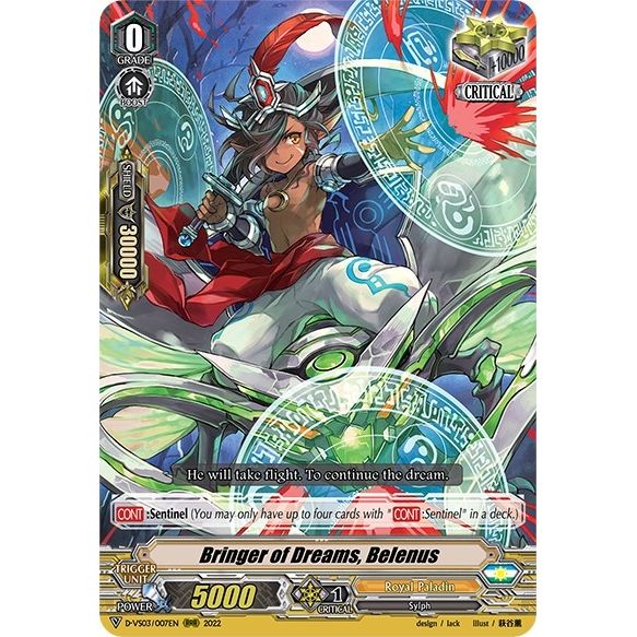 Image for Bringer of Dreams, Belenus (D-VS03/007EN) (D-VS03) - Cardfight Vanguard