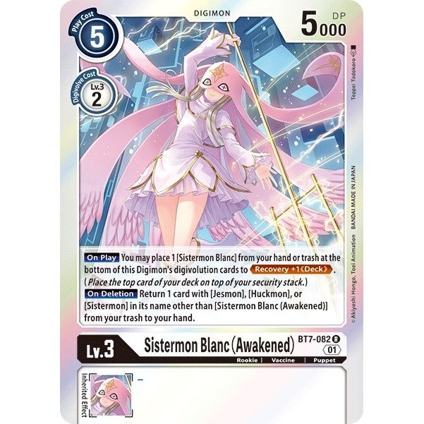 Image for Sistermon Blanc (Awakened) (BT7-082 R) (BT07) - Digimon Card Game