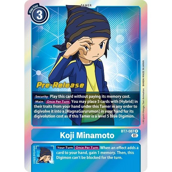 Image for Koji Minamoto (BT7-087 R) (BT07_PR) - Digimon Card Game