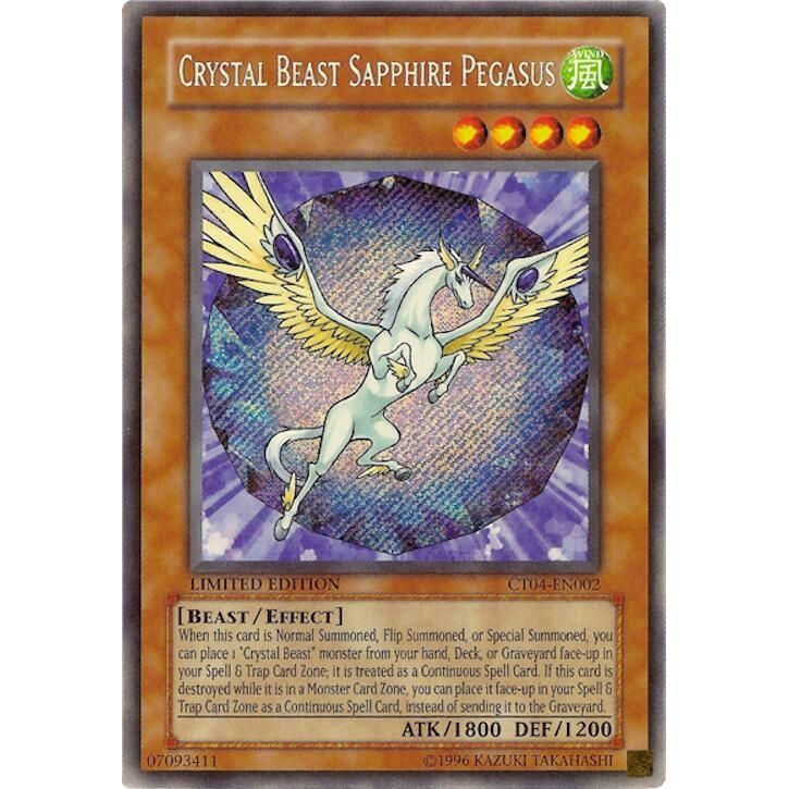 Image for Crystal Beast Sapphire Pegasus (CT04-EN002) (CT04) - YuGiOh