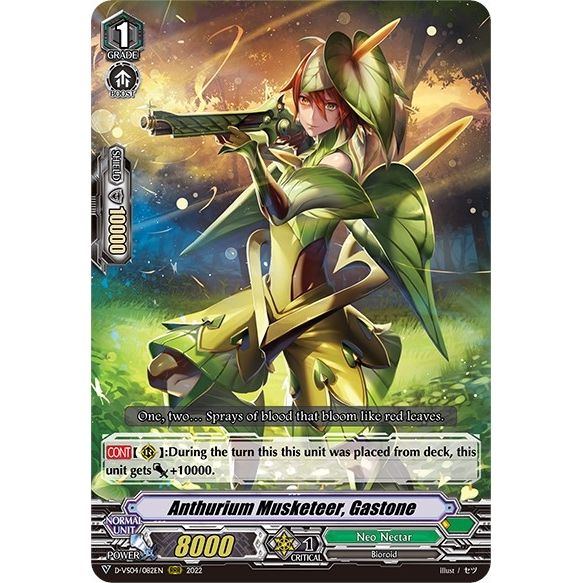 Image for Anthurium Musketeer, Gastone (D-VS04/082EN) (D-VS04) - Cardfight Vanguard