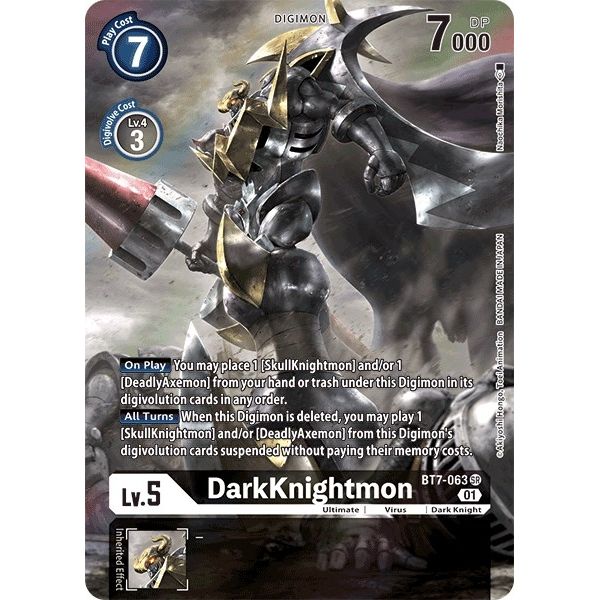 Image for DarkKnightmon (Alternate Art) (BT7-063 SR) (BT07) - Digimon Card Game