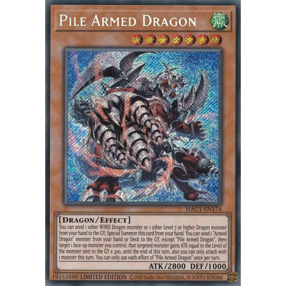 Image for Pile Armed Dragon (HAC1-EN174) (HAC1) - YuGiOh