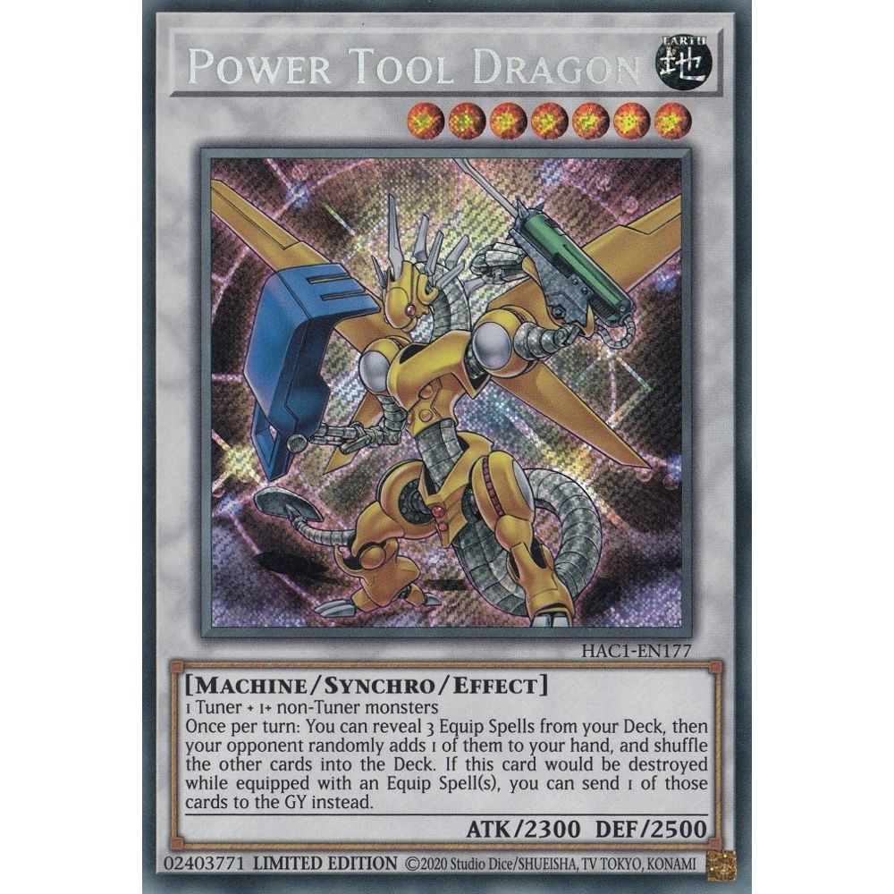 Image for Power Tool Dragon (HAC1-EN177) (HAC1) - YuGiOh