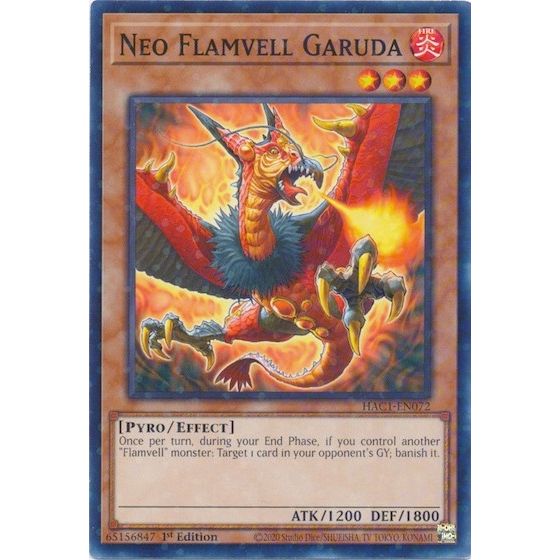 Image for Neo Flamvell Garuda (Duel Terminal) (HAC1-EN072) (HAC1) - YuGiOh