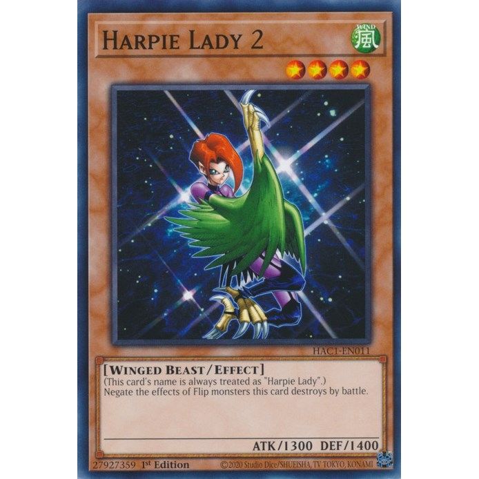 Image for Harpie Lady 2 (HAC1-EN011) (HAC1) - YuGiOh