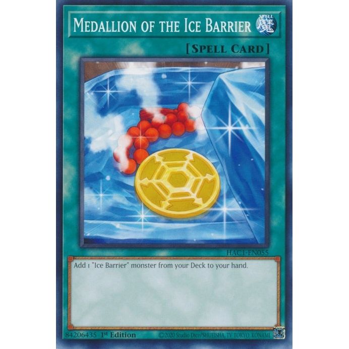 Image for Medallion of the Ice Barrier (HAC1-EN055) (HAC1) - YuGiOh