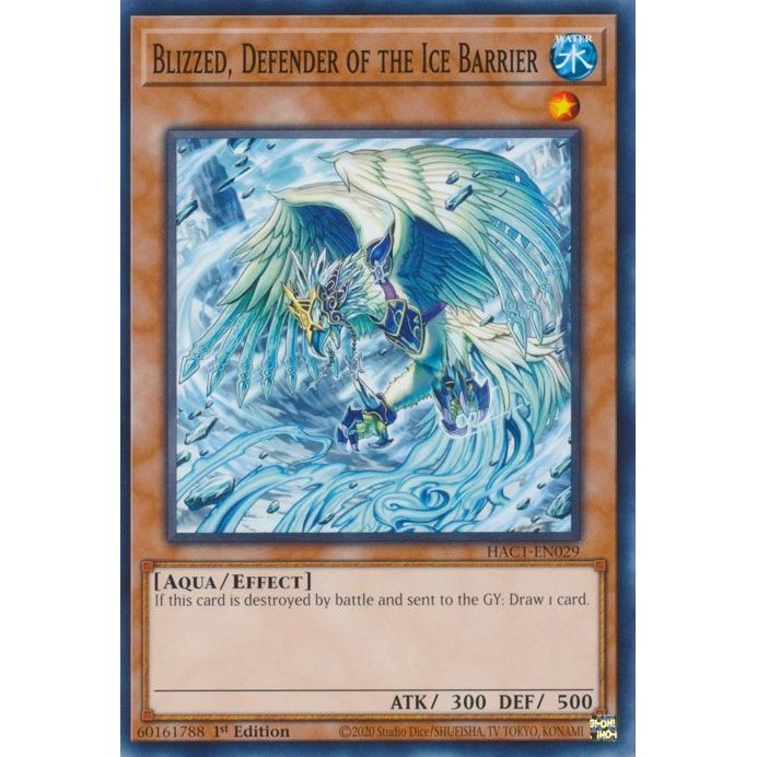 Image for Blizzed, Defender of the Ice Barrier (HAC1-EN029) (HAC1) - YuGiOh