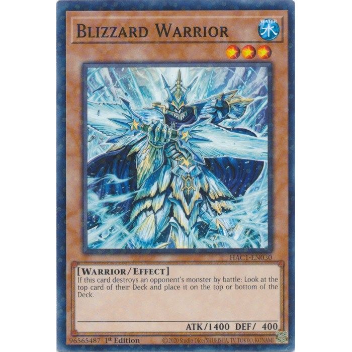 Image for Blizzard Warrior (Duel Terminal) (HAC1-EN030) (HAC1) - YuGiOh