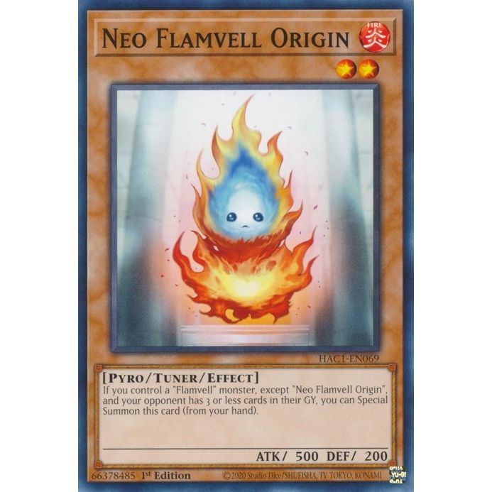 Image for Neo Flamvell Origin (HAC1-EN069) (HAC1) - YuGiOh