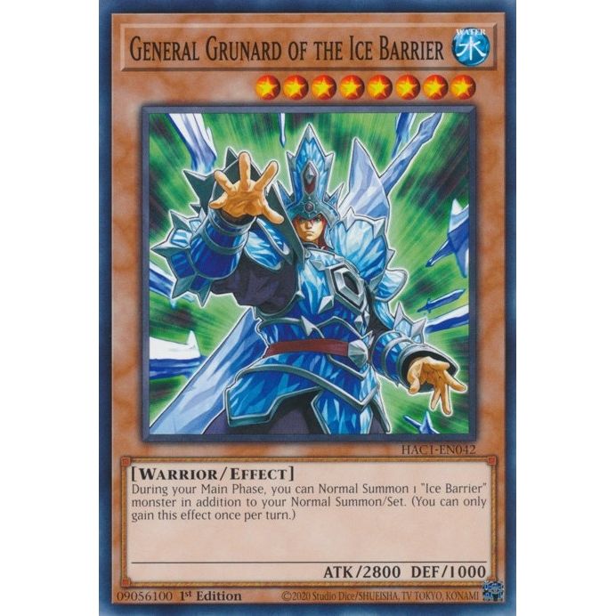 Image for General Grunard of the Ice Barrier (HAC1-EN042) (HAC1) - YuGiOh