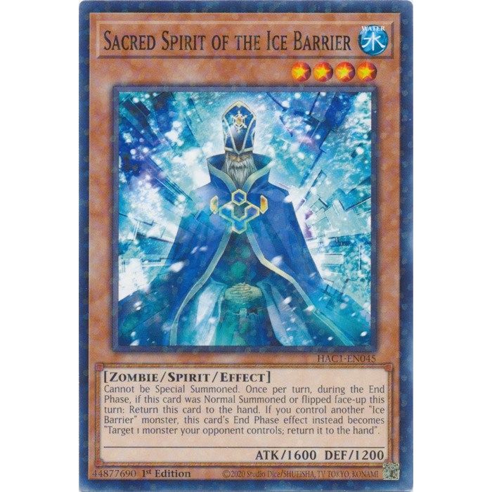 Image for Sacred Spirit of the Ice Barrier (Duel Terminal) (HAC1-EN045) (HAC1) - YuGiOh